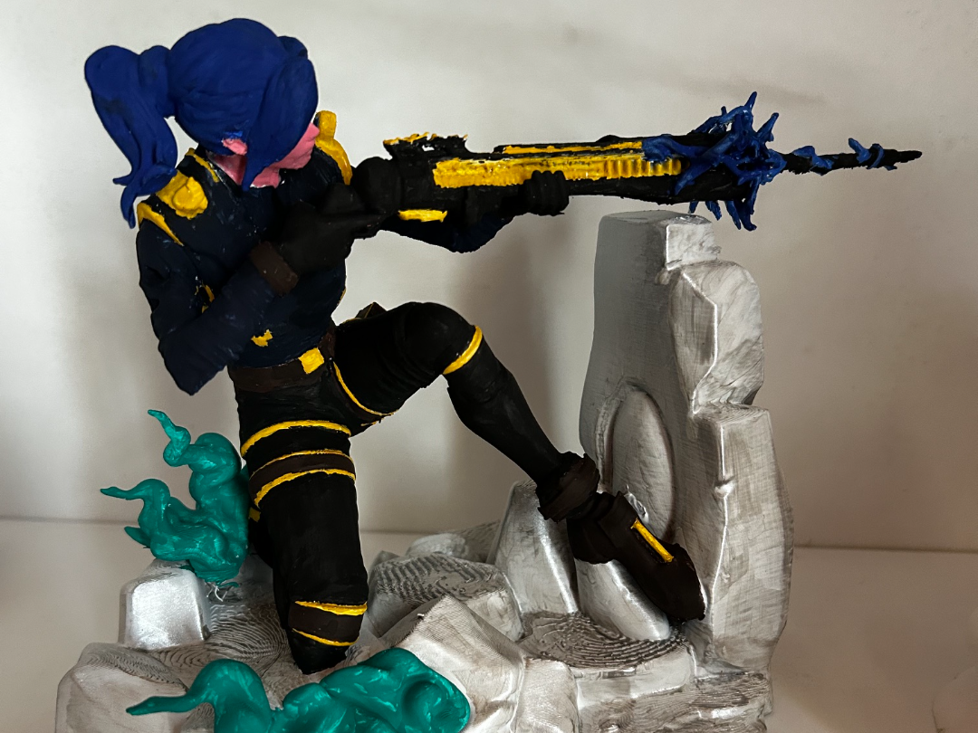 Caitlyn Arcane. Statuina CosPlay riproduzione