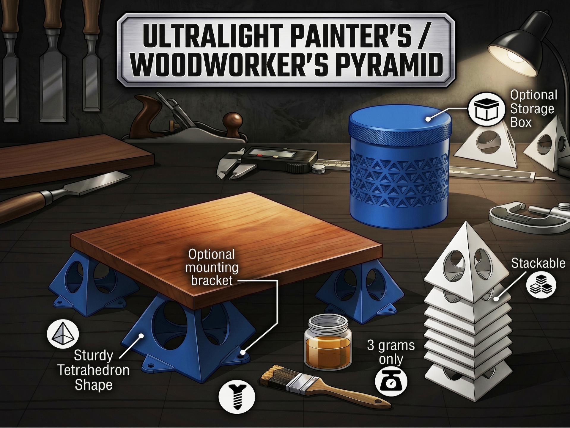 Light Painter's / Woodworker's Pyramids
