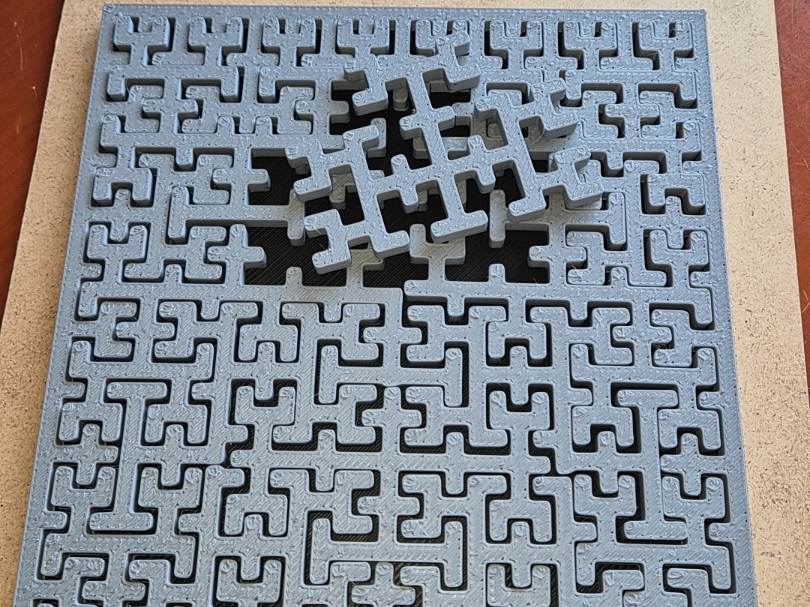 Hilbert curve puzzle