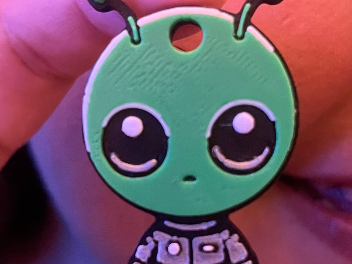 Space Alien Fridge Magnet