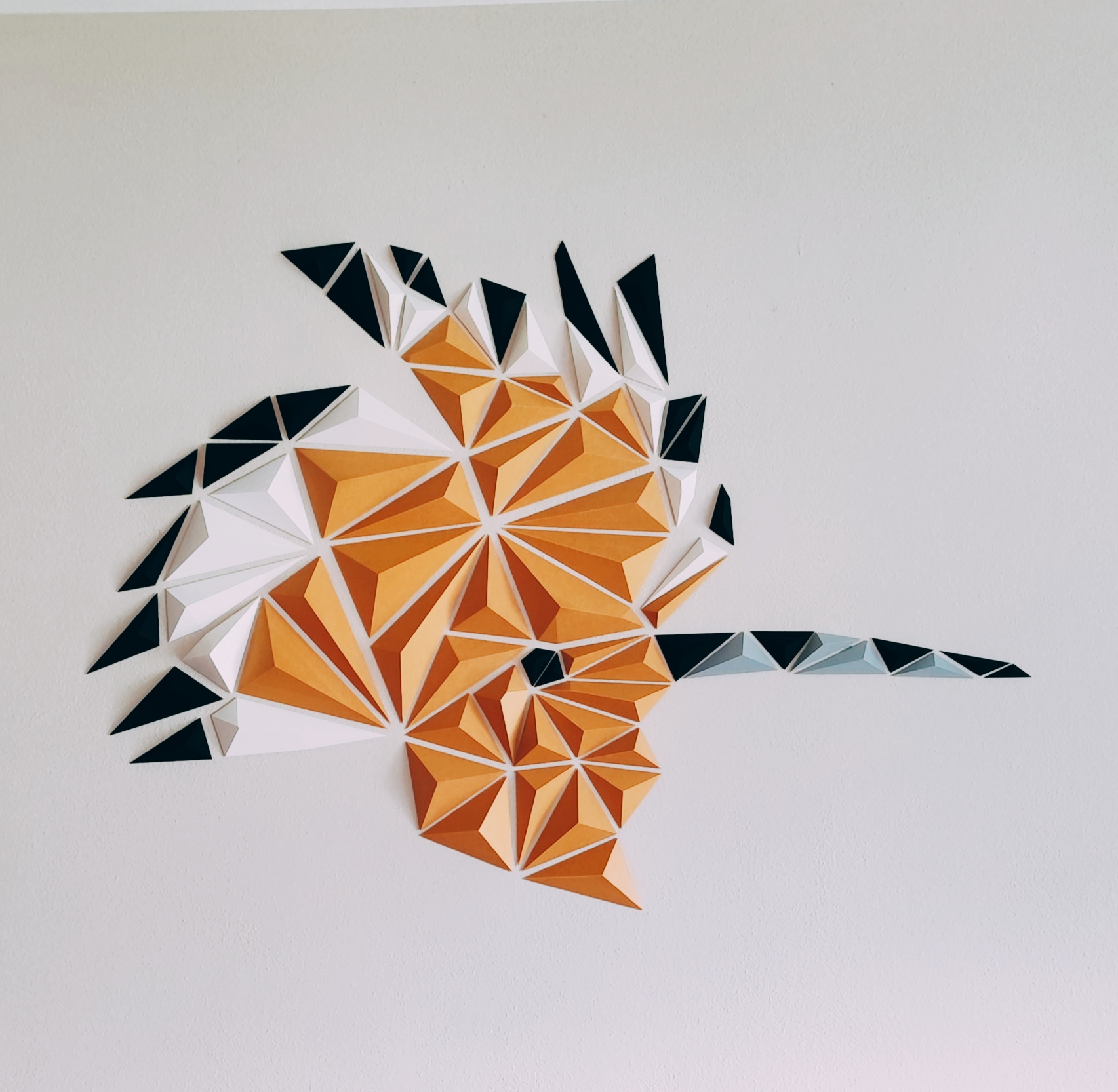 Hoopoe/Upupa/Dudek Low poly Wall art
