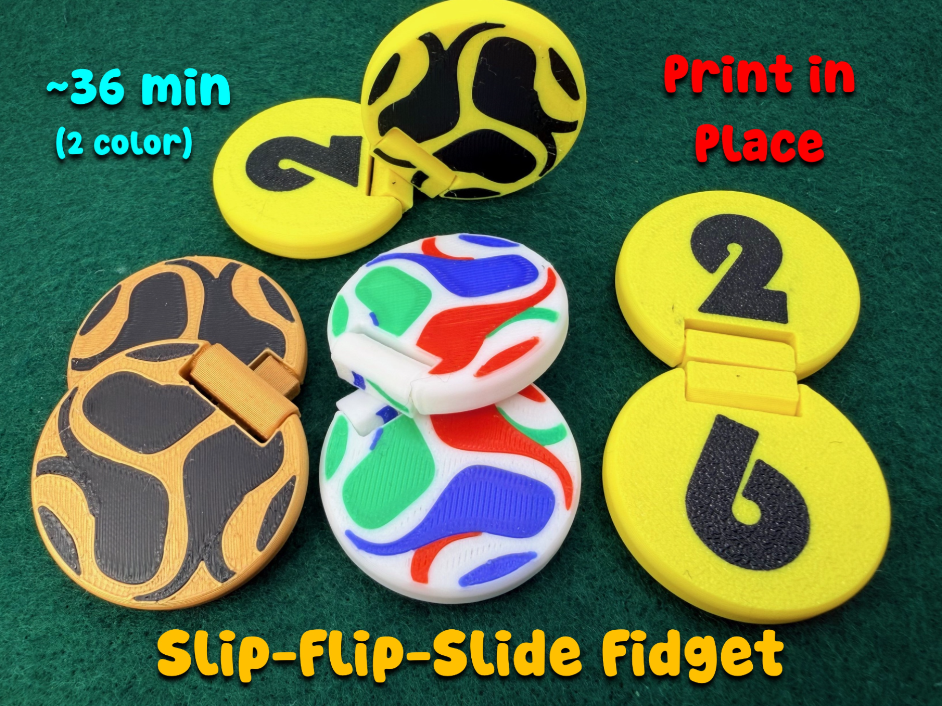 Trionda Futbol Soccer FIFA Slider + Flip Fidget