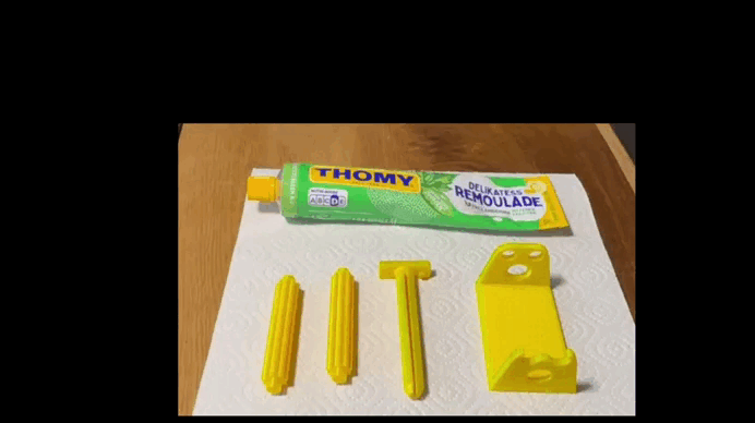 Tubenpresse und -ständer V2, kompakt, verstärkt