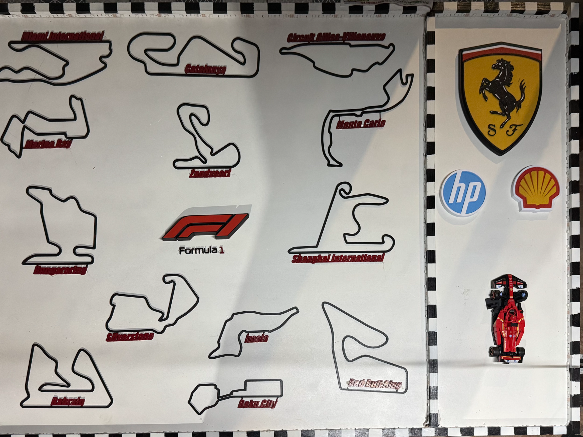 Quadro piste Formula 1