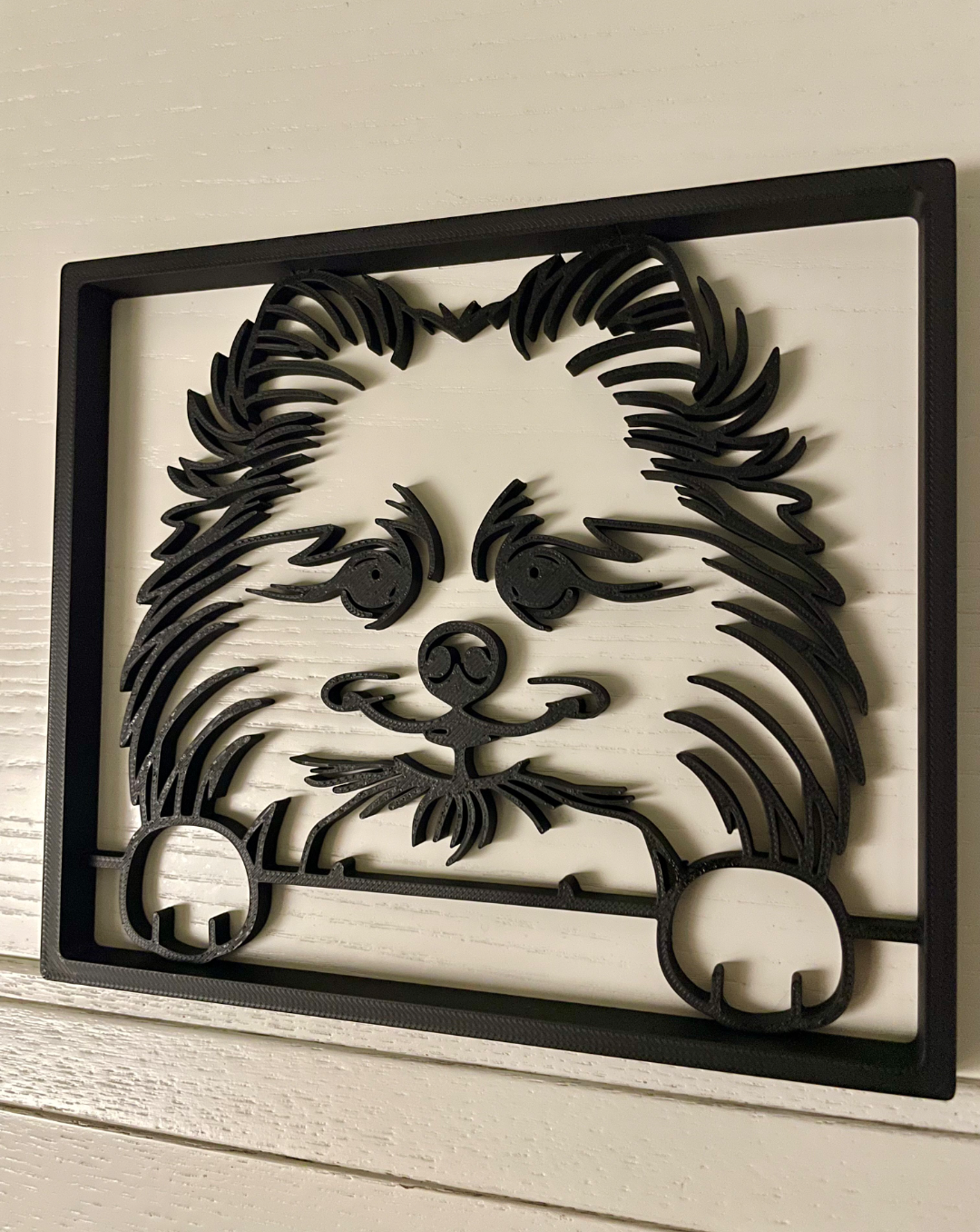 Pomeranian line art