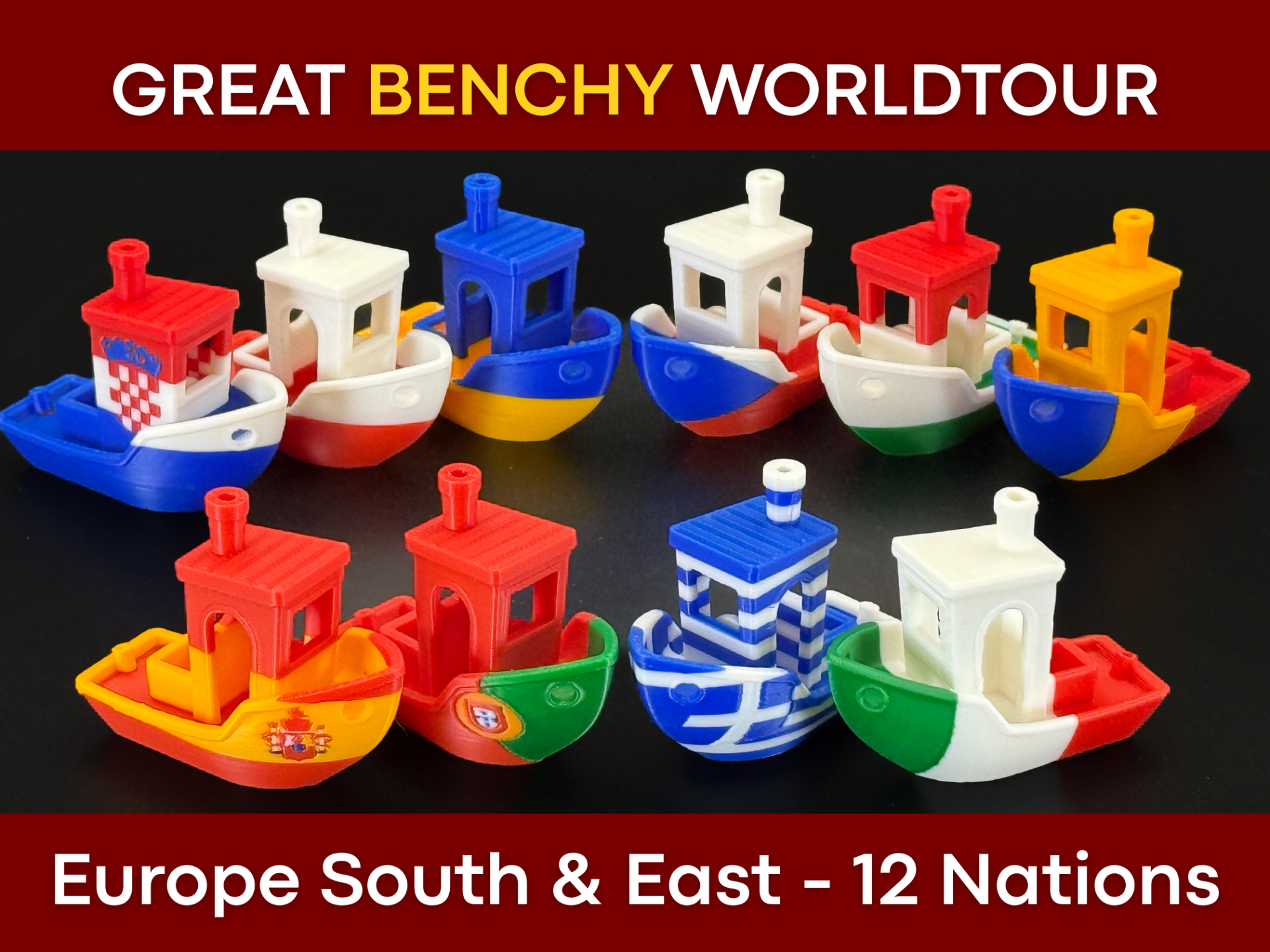 World Flag Benchy - Europe South & East