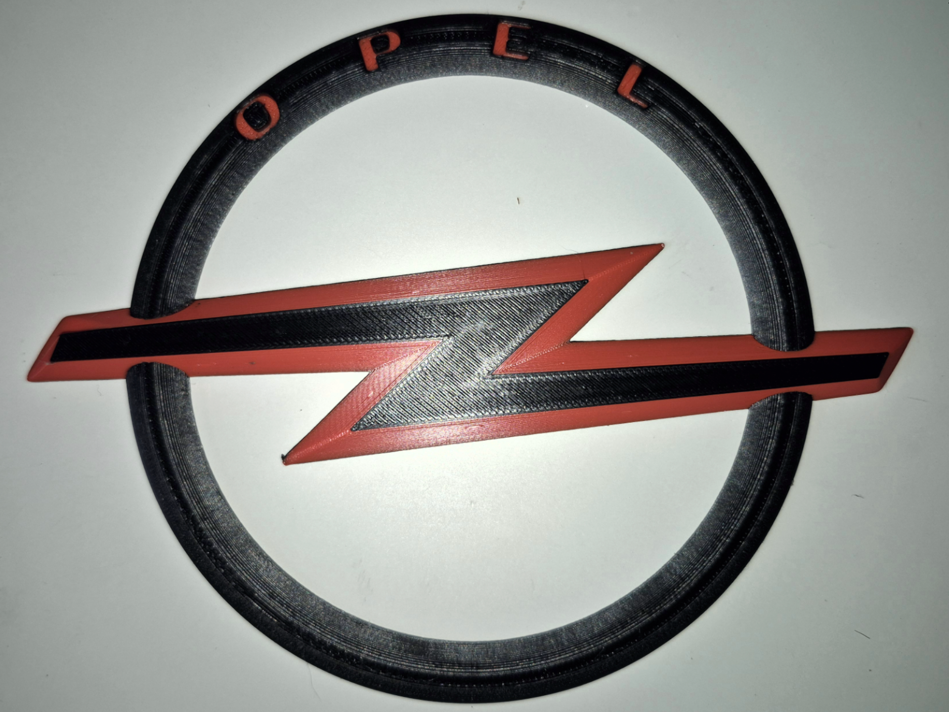 Opel-Emblem zweifarbig
