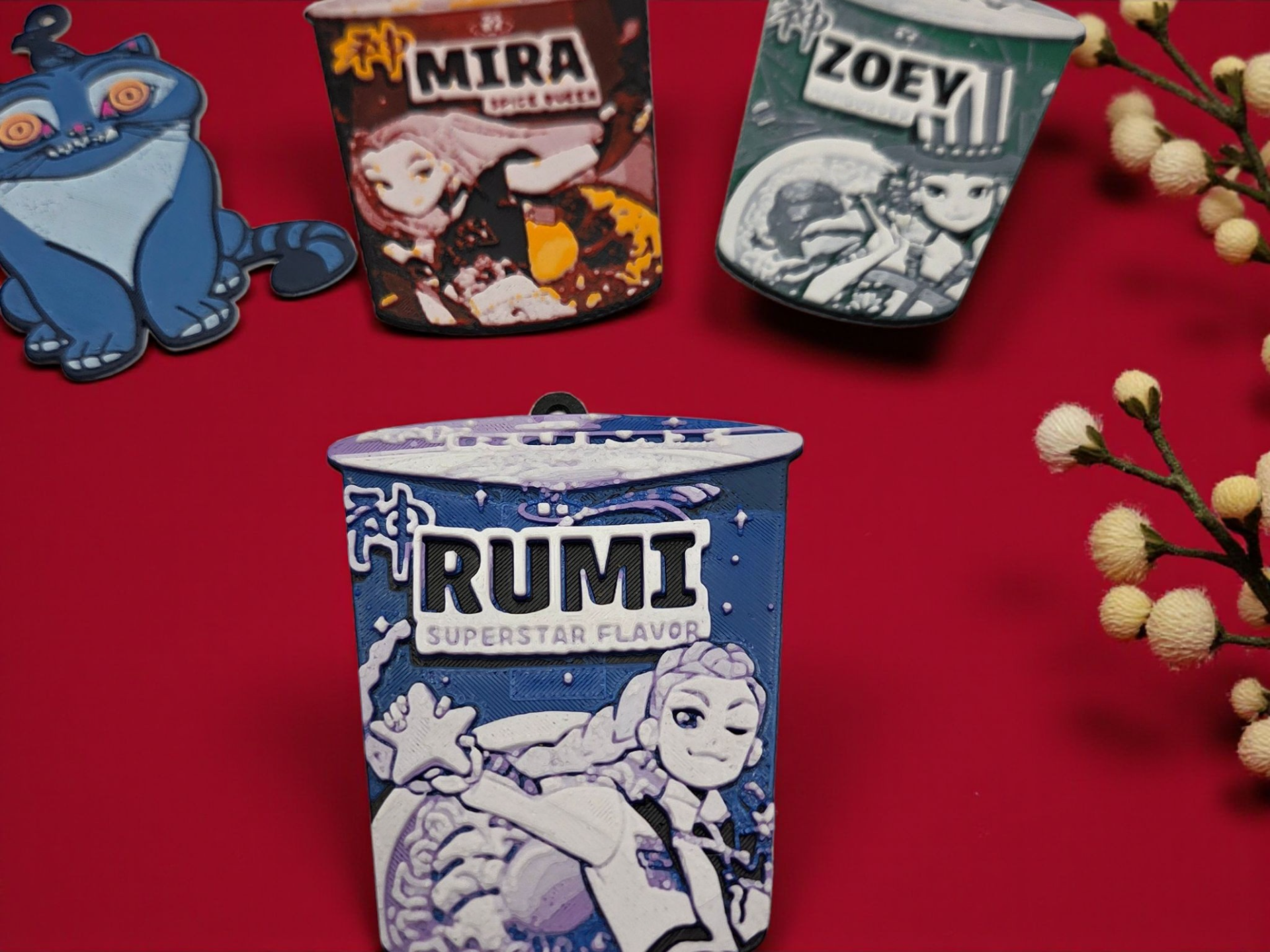 Kpop Rumi Ramen Christmas Ornament