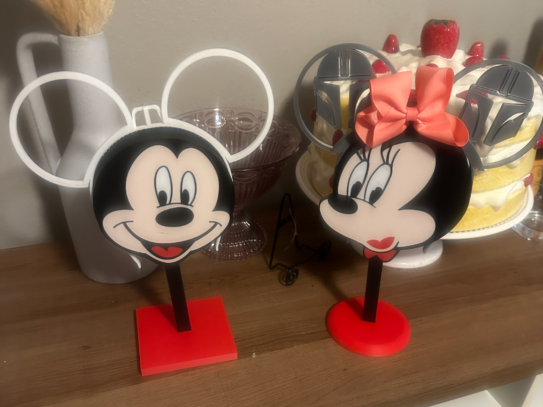 Mickey and Minnie Disney Ears Holder/Display