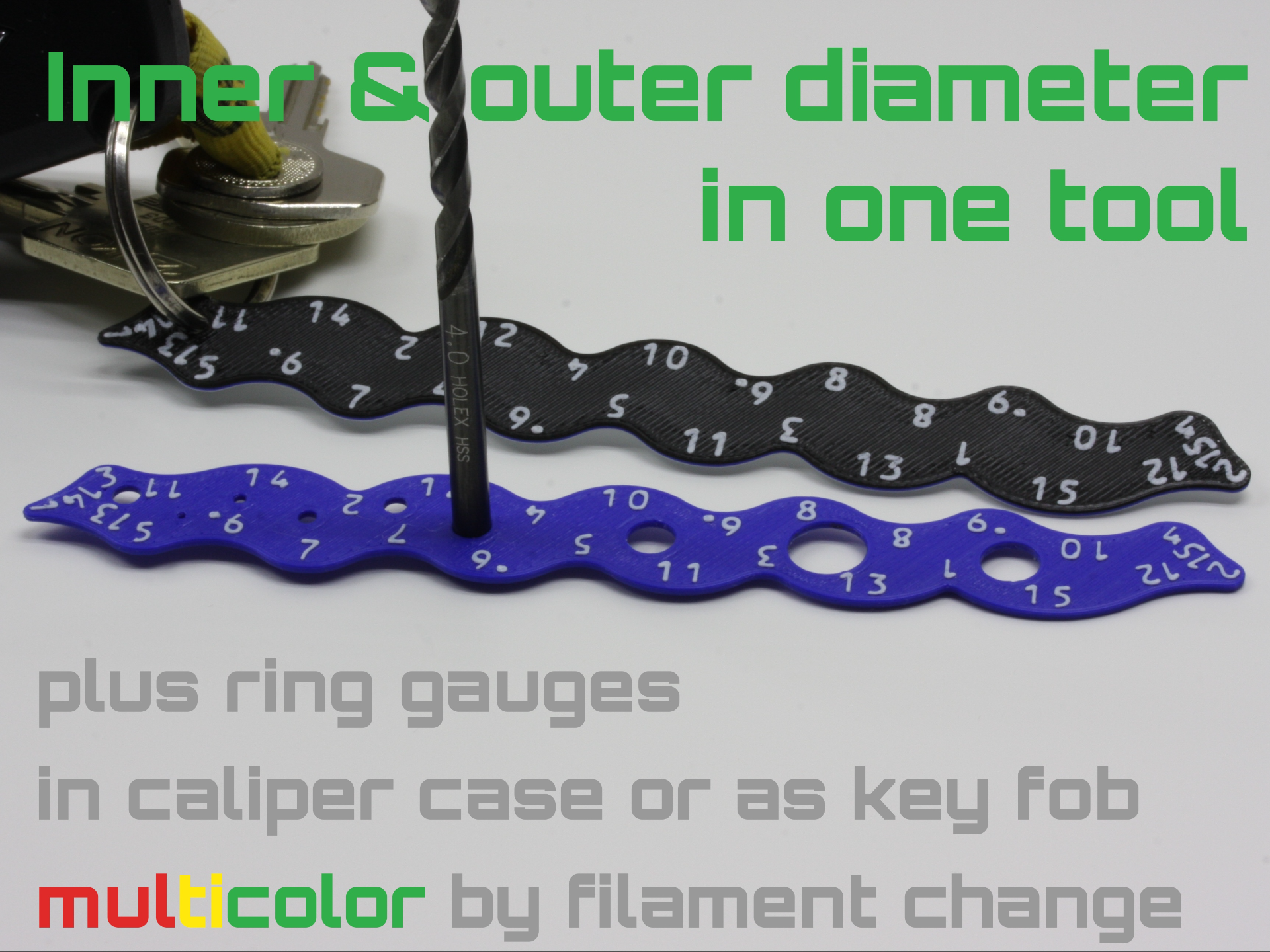 Fillet diameter radius gauge | Diameter worm