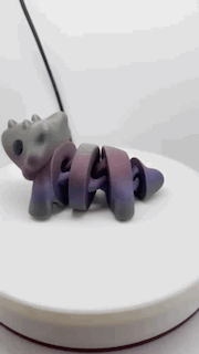 Articulated Triceratops Toy and Keychain