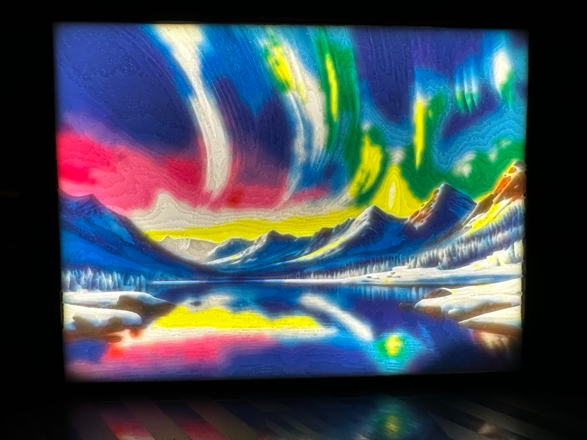 Northern Lights Aurora Borealis Lithophane