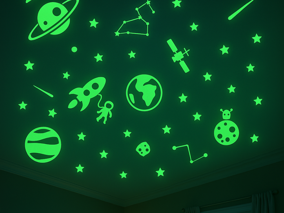 Kit Espacial - brilla en la oscuridad decorativo