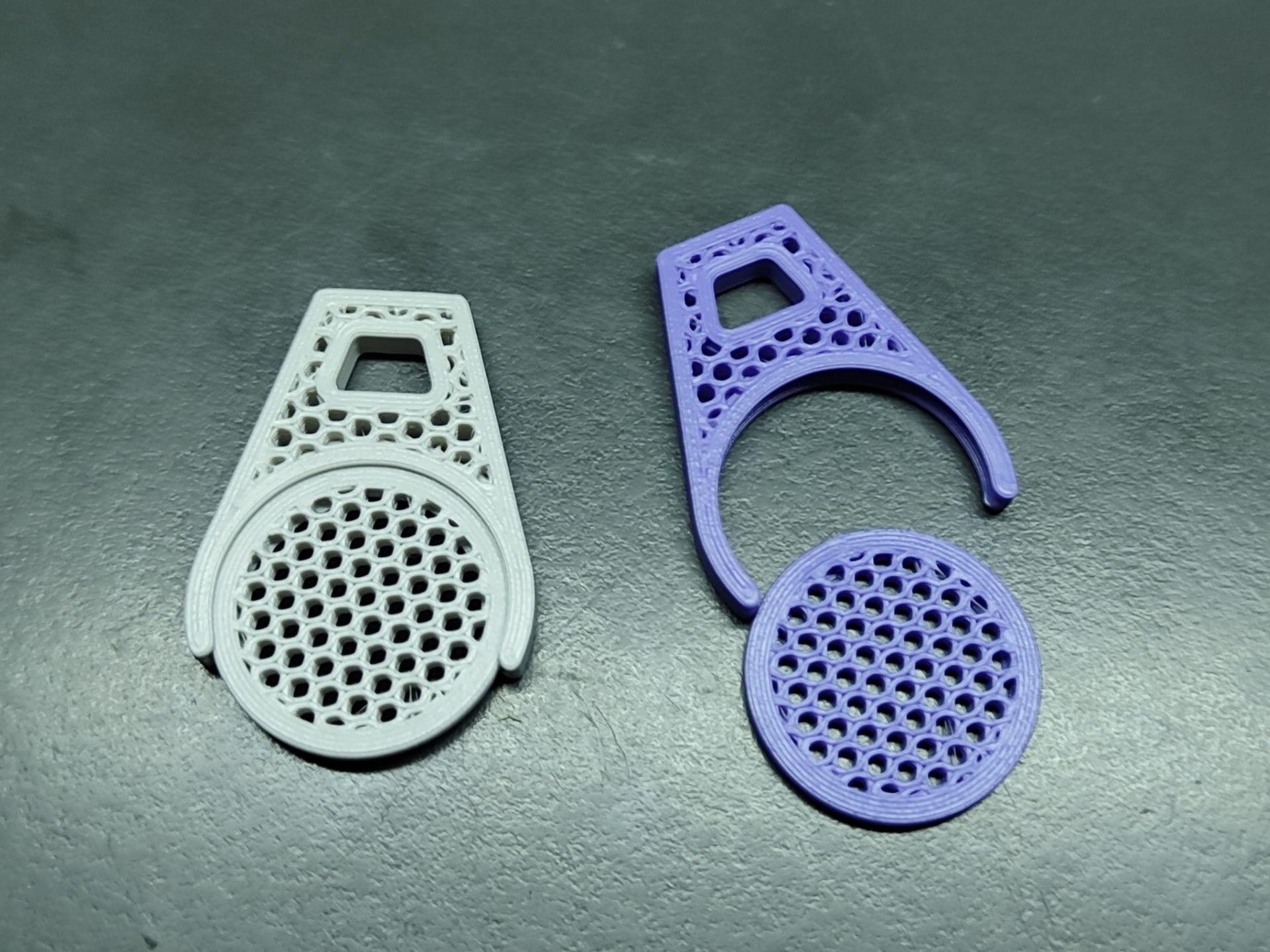 Hex shopping cart coin + keychain