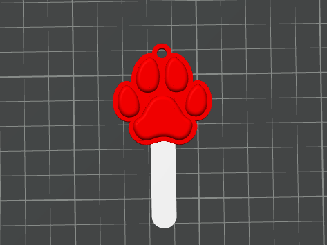 Pawpsicle Keychain