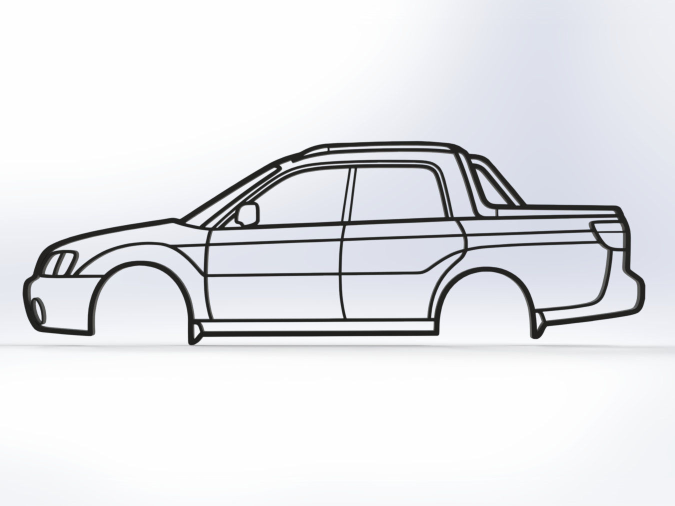 Subaru Baja Wall Art