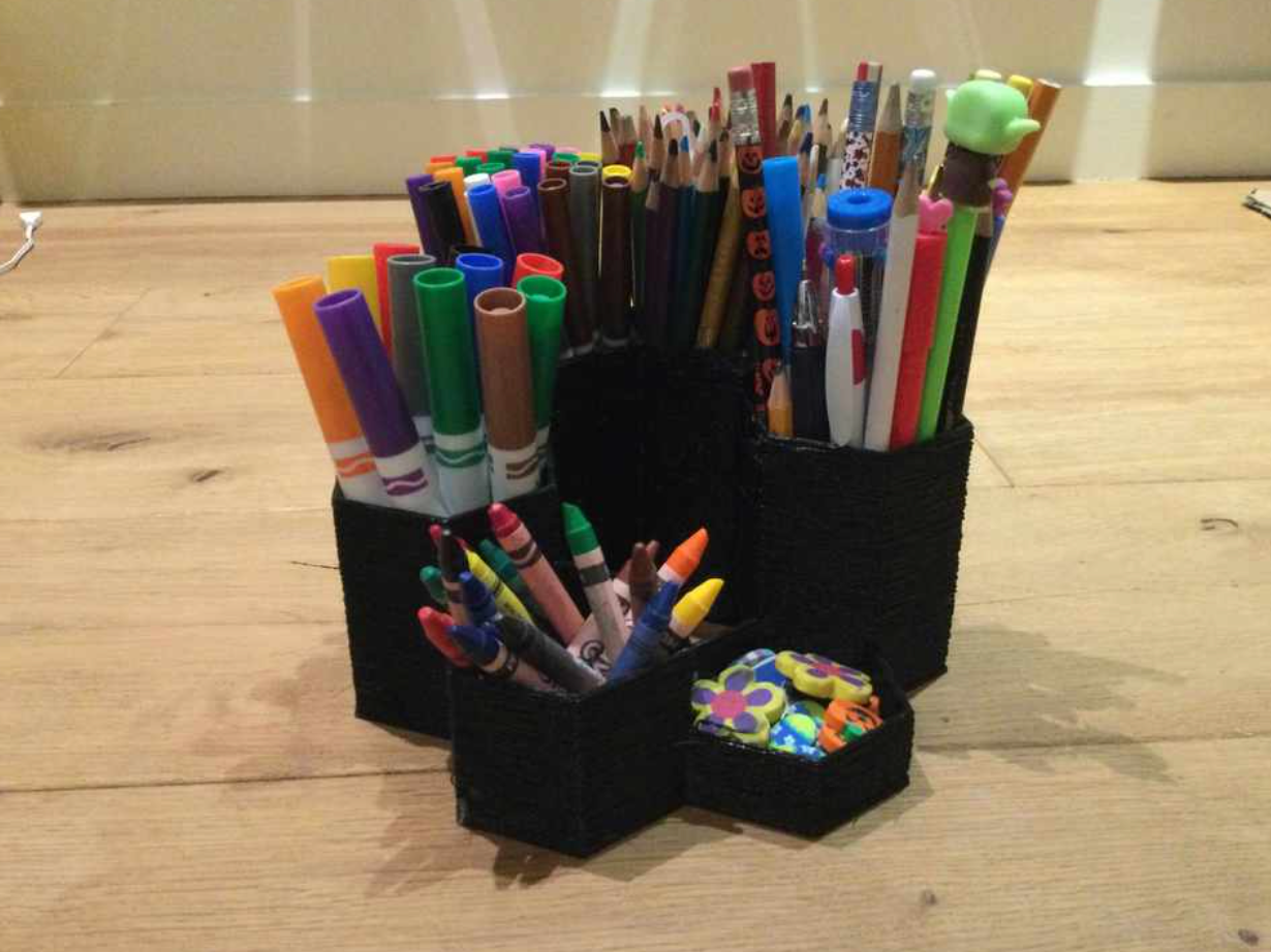 Hexagonal Desk Caddy