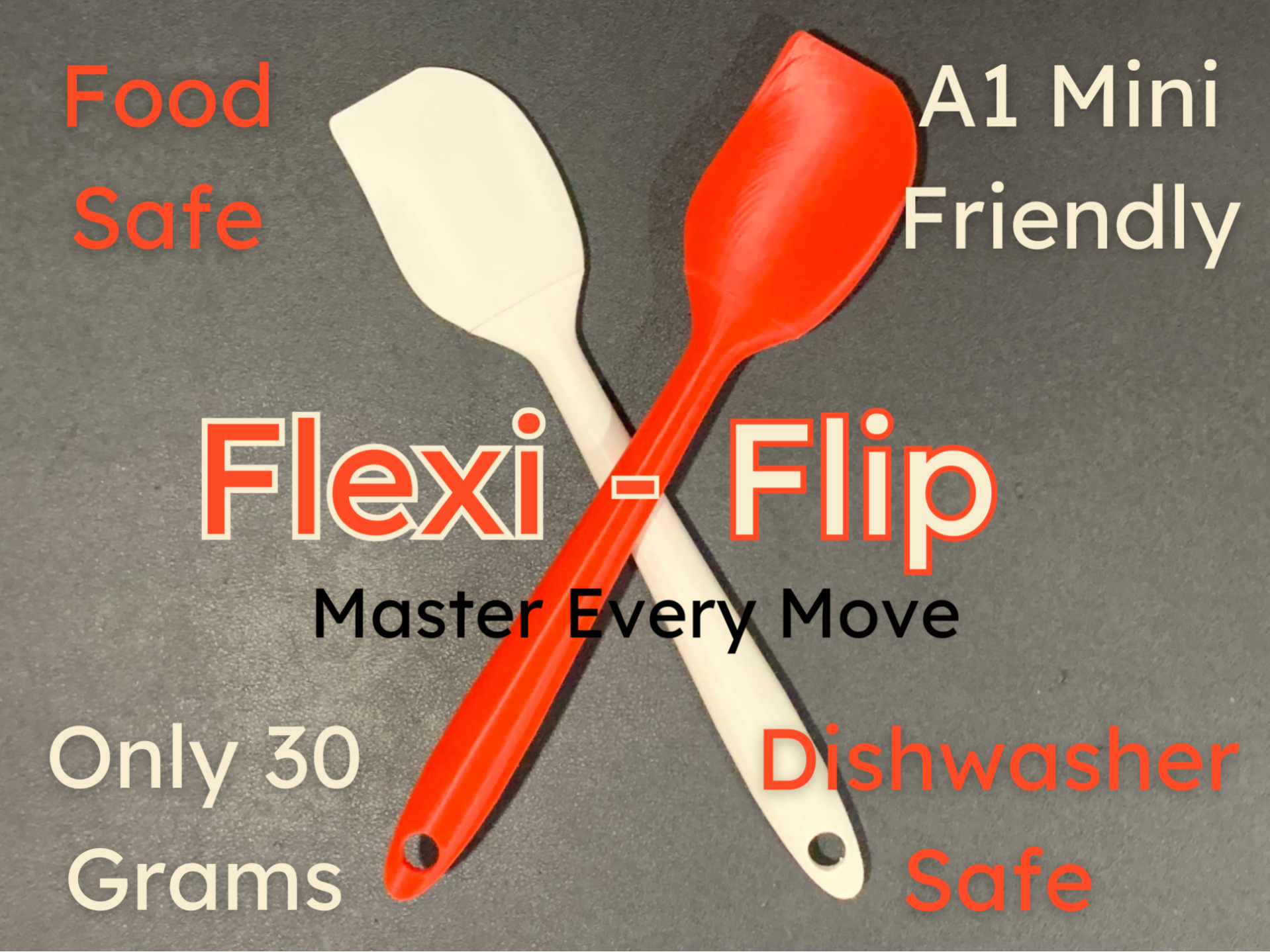 Flexi-Flip A 3d Printed Spatula