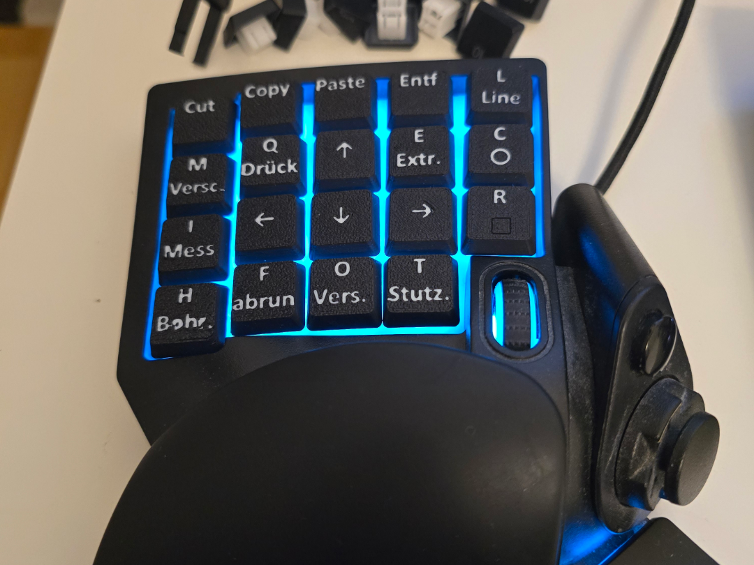 Razer Tartarus V2 Key Caps for Fusion German