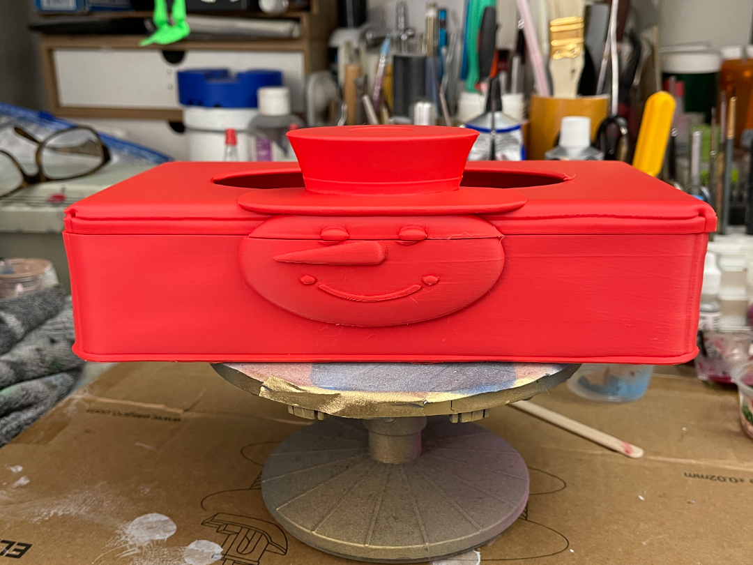 Frosty the snowman tissue box