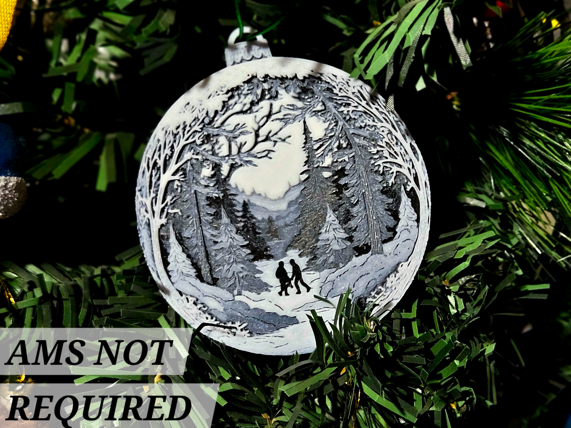 Hand in Hand in The Snow - Christmas Bauble