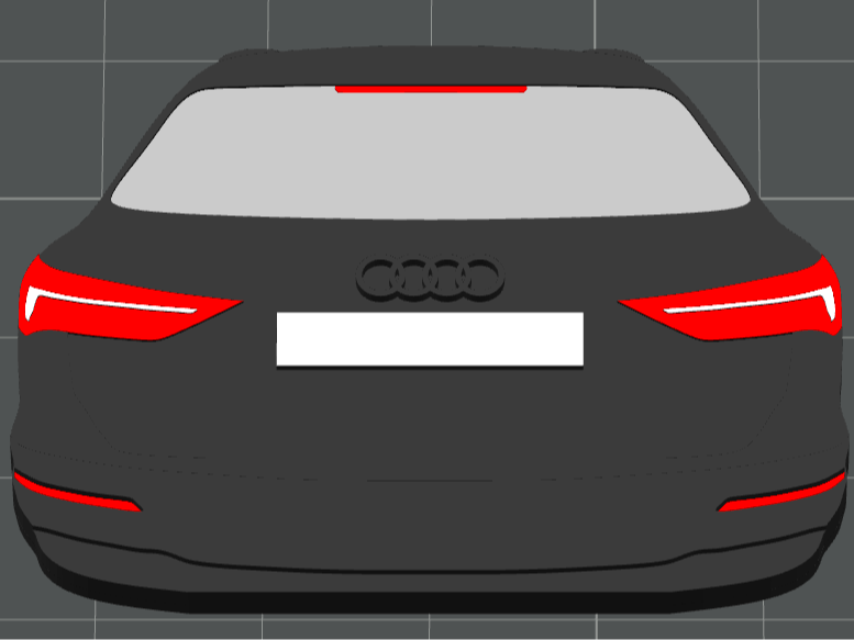Audi Q3 - Customisable License Plate