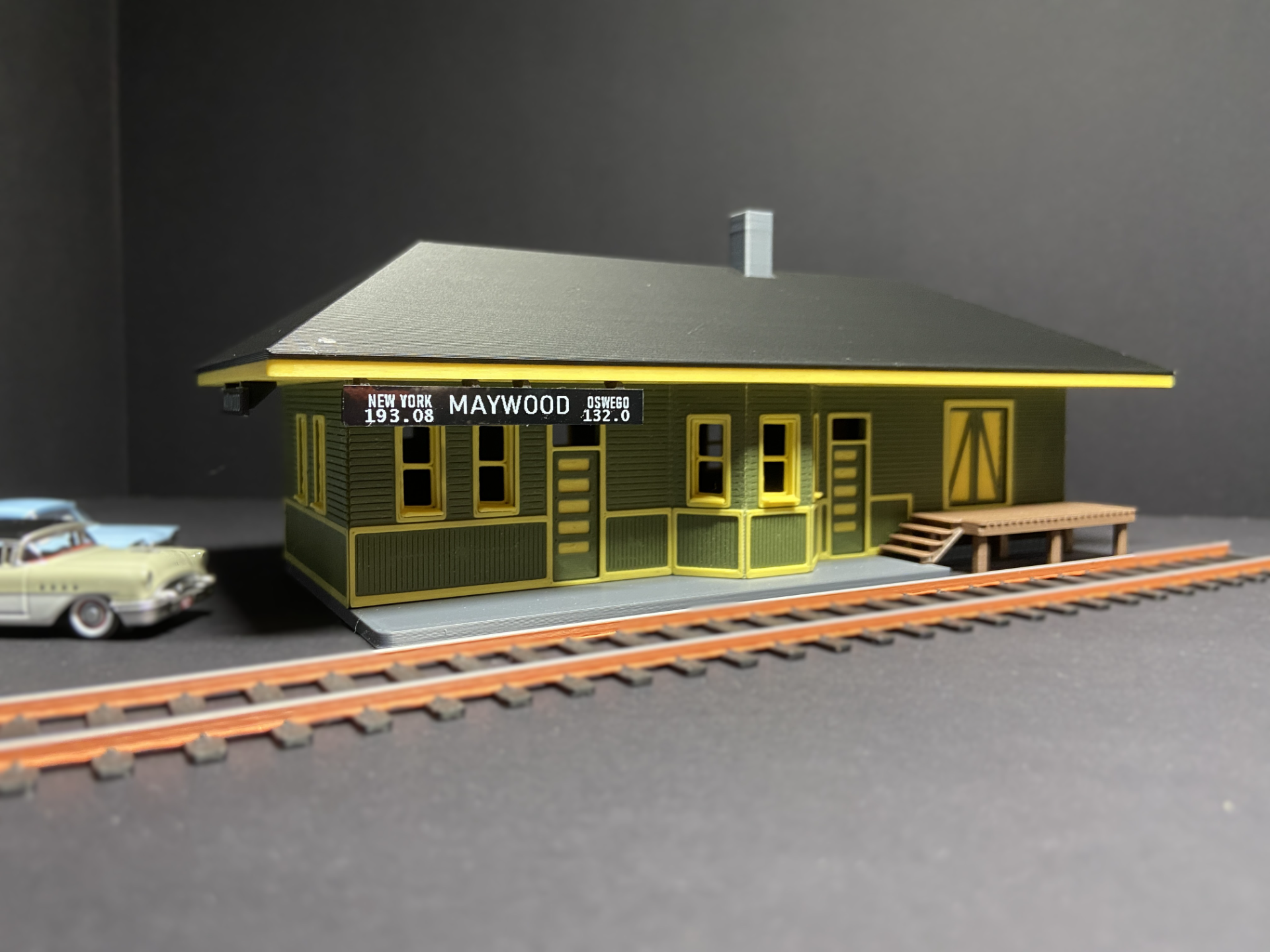 Maywood Railroad Depot, HO Scale