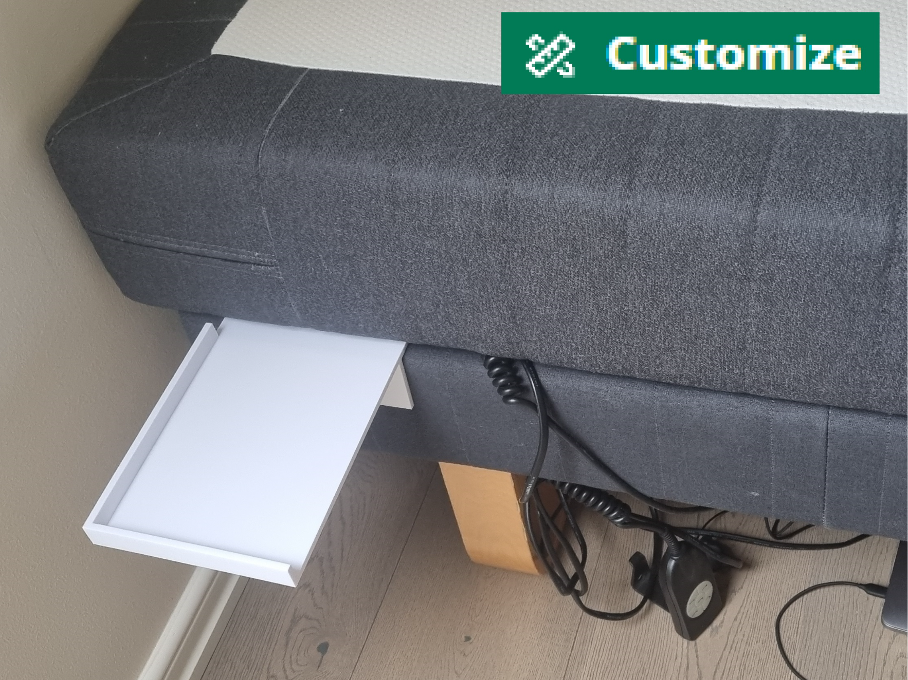 bedside phone holder (Customizable)