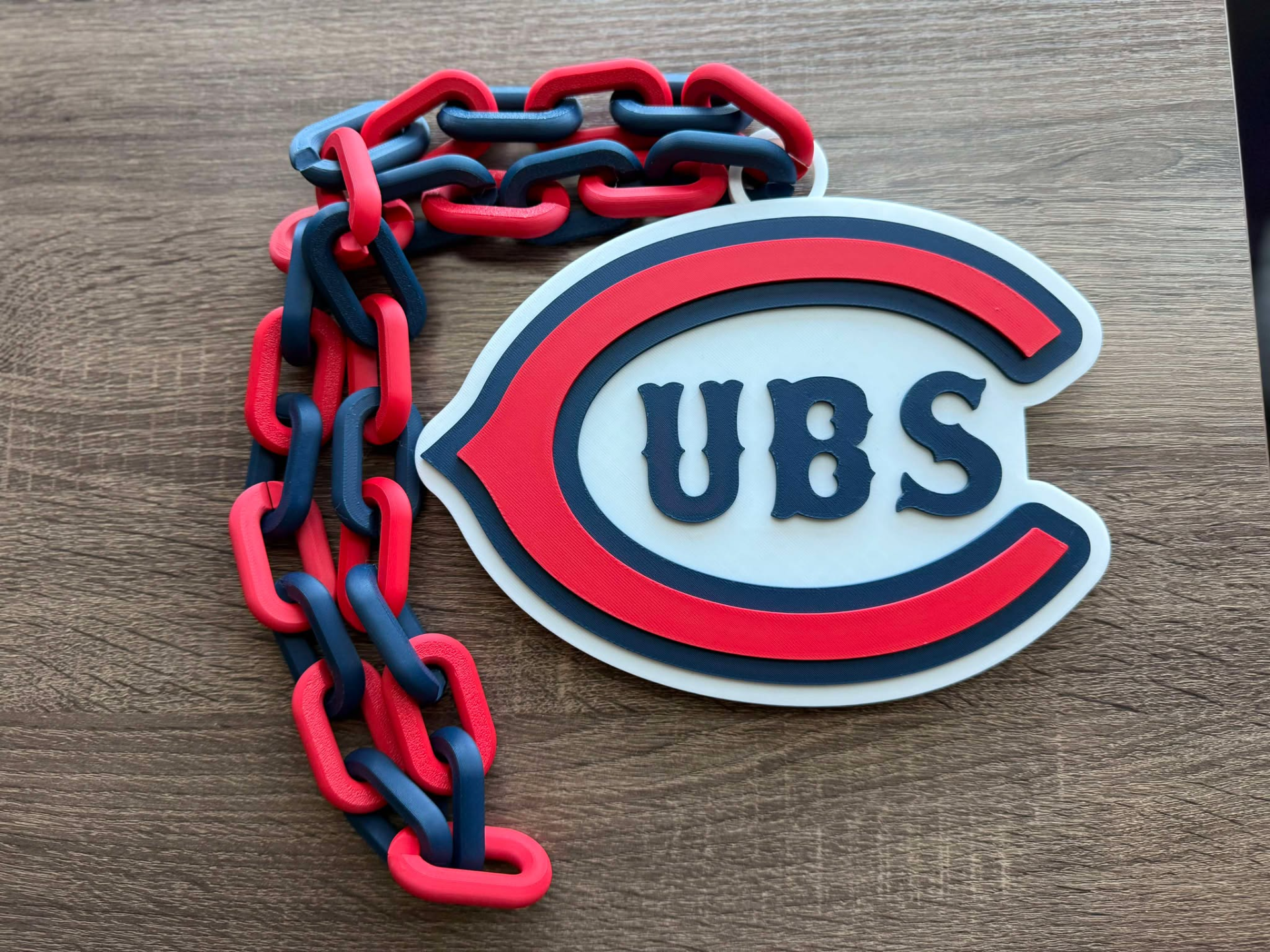 Chicago Cubs Oversized Necklace, Pendant