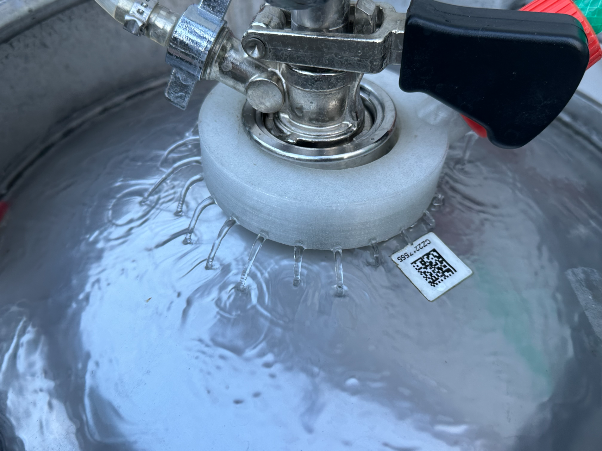 Keg Barrel Beer Cooler for garden hose