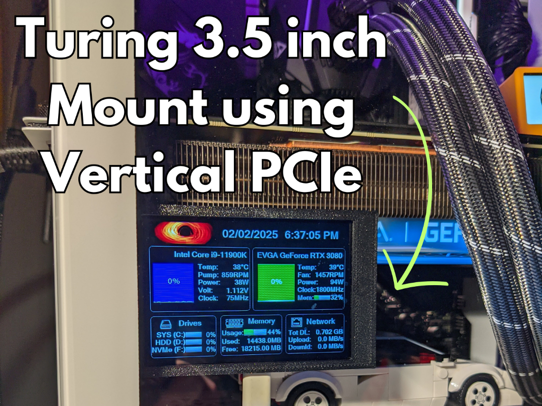 Turing 3.5 inch Smart Screen Frame -  PCIe