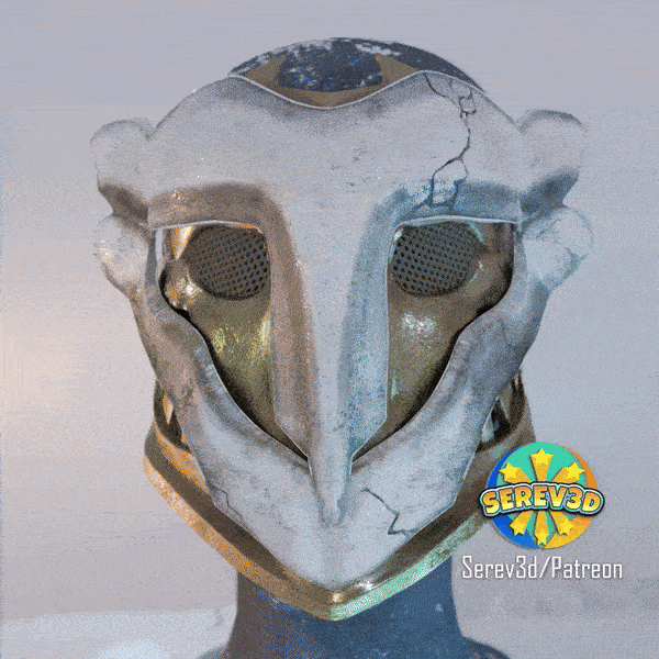 Arcane Ekko Mask - wearable cosplay prop - Serev3D