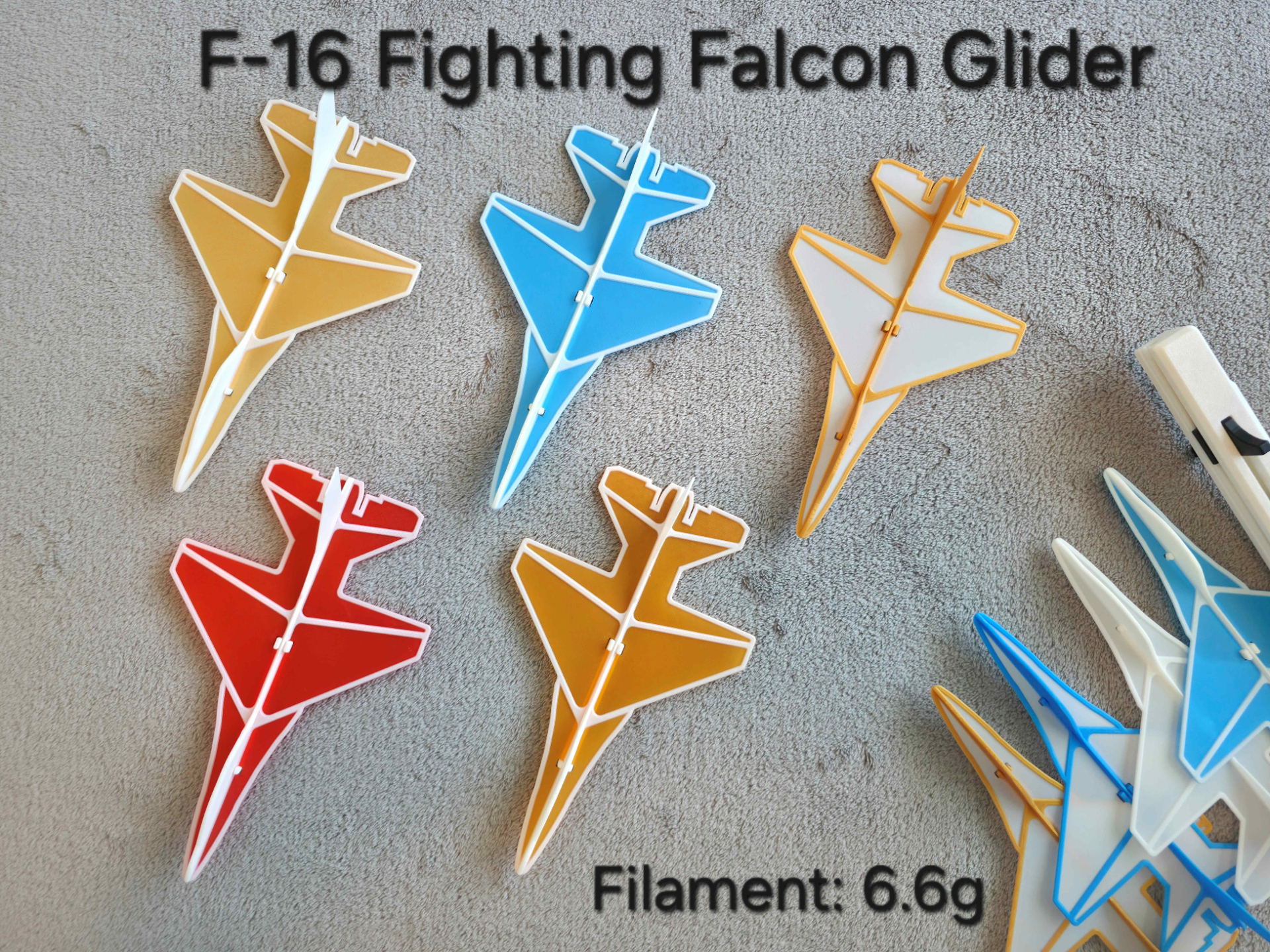 F-16 Fighting Falcon Plane Glider