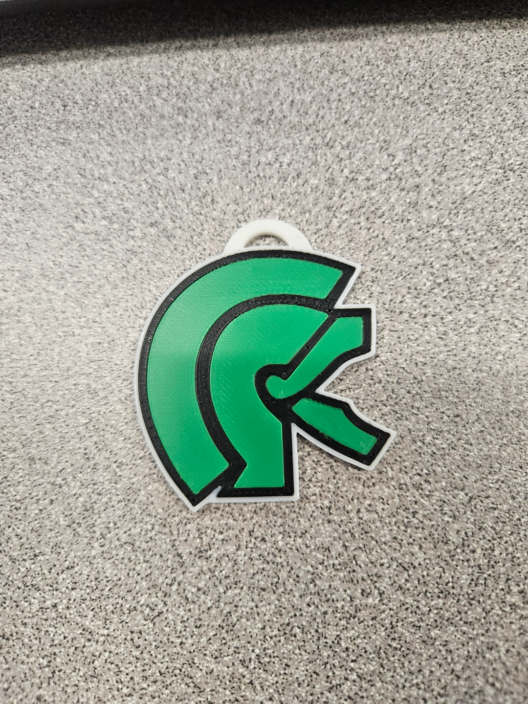 Trojan Helmet keychain
