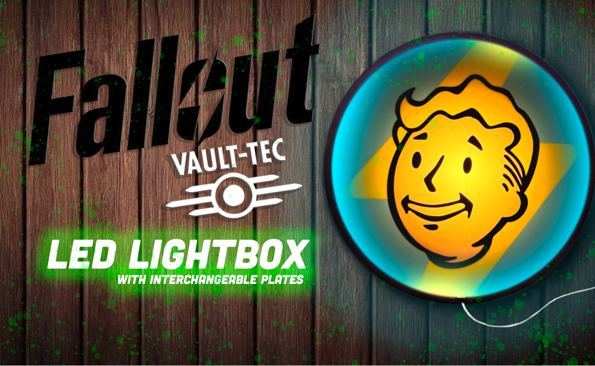 Fallout - Vault Boy - Pit boy  Light box/ wall art