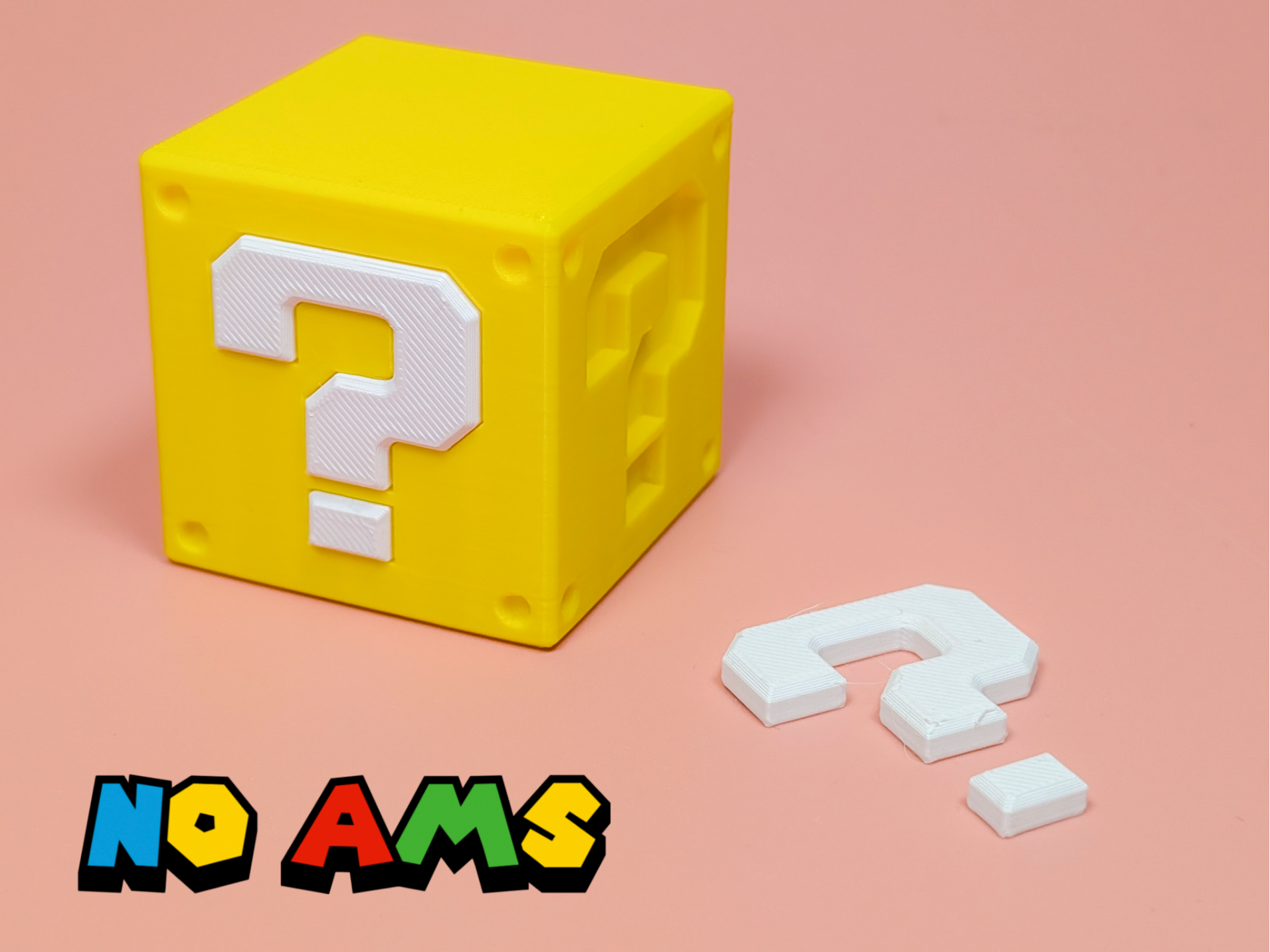 Super Mario Question Mark Box (5cm/10cm options)