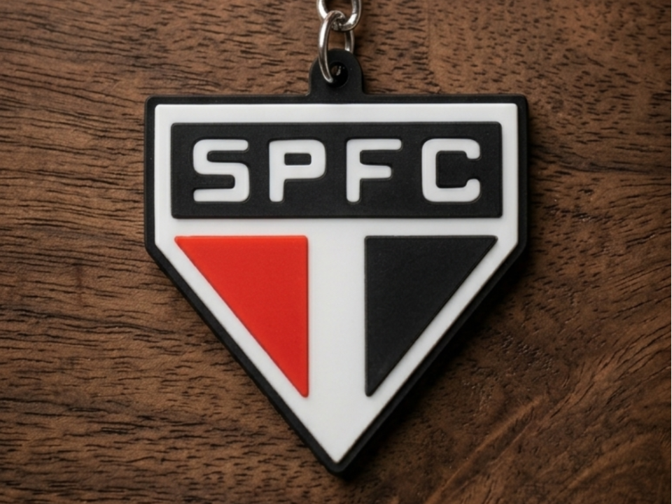 Chaveiro em relevo São Paulo futebol clube