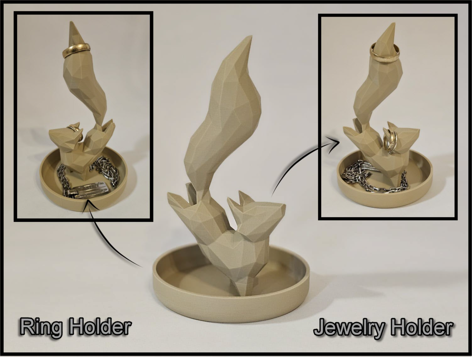 Fox Jewelry Holder Fuchs Ring Schmuck Halter