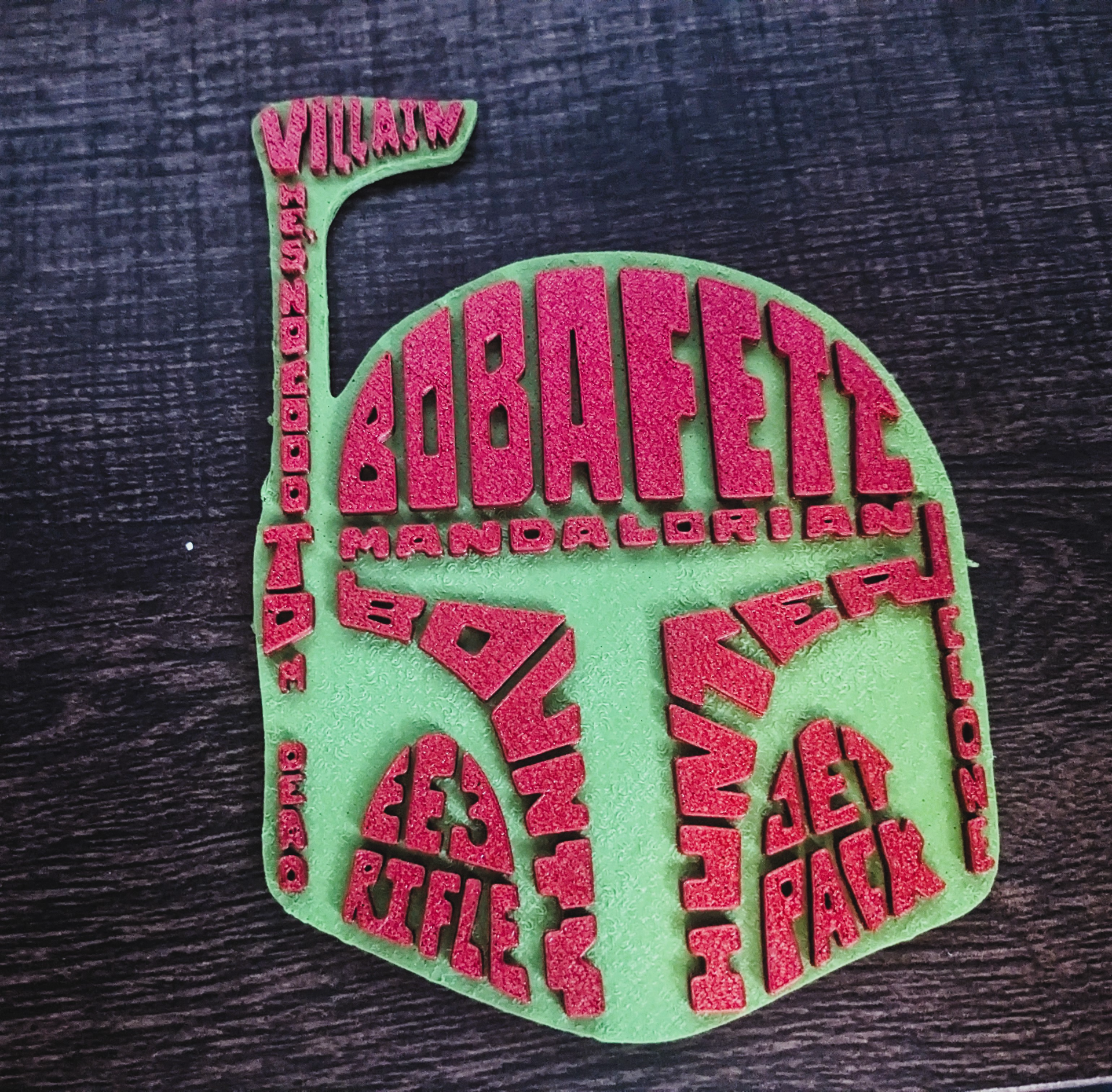 Boba Fett word art