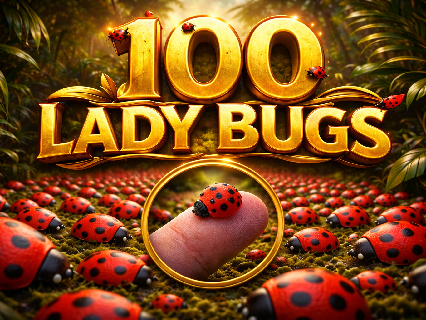100 Lady Bugs