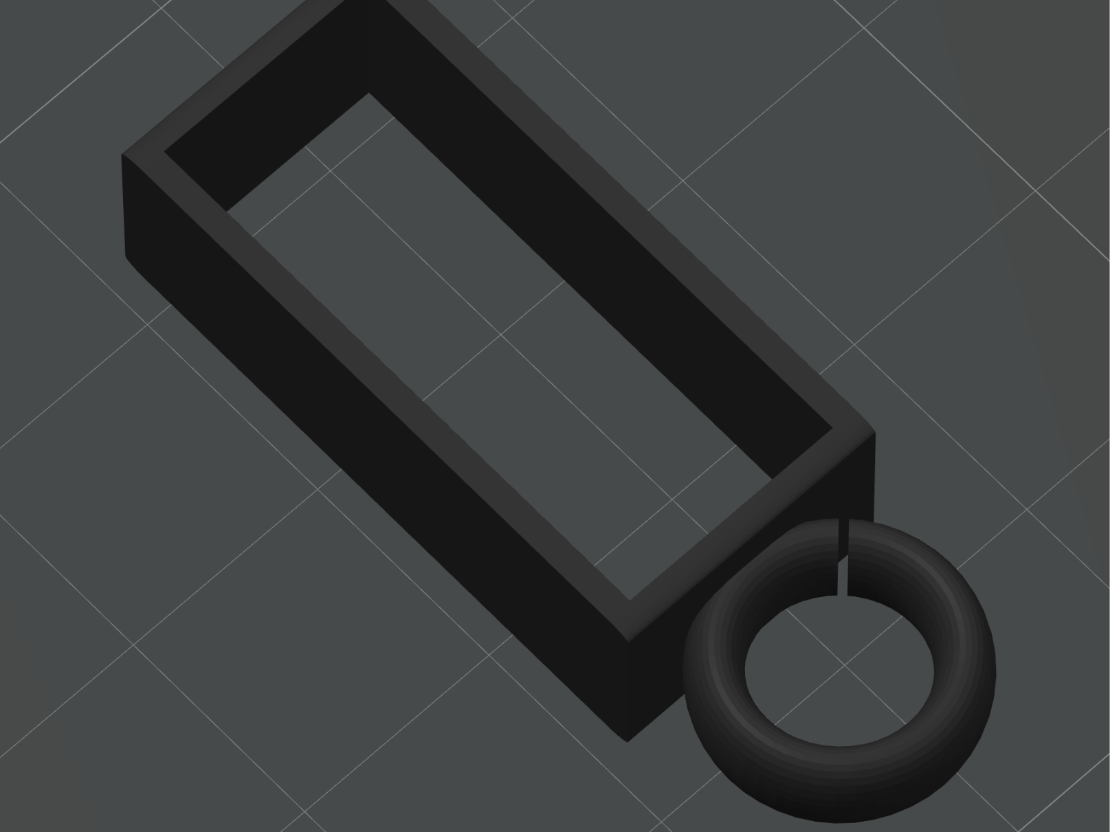 Cuban chain pendant clasp with single connect ring