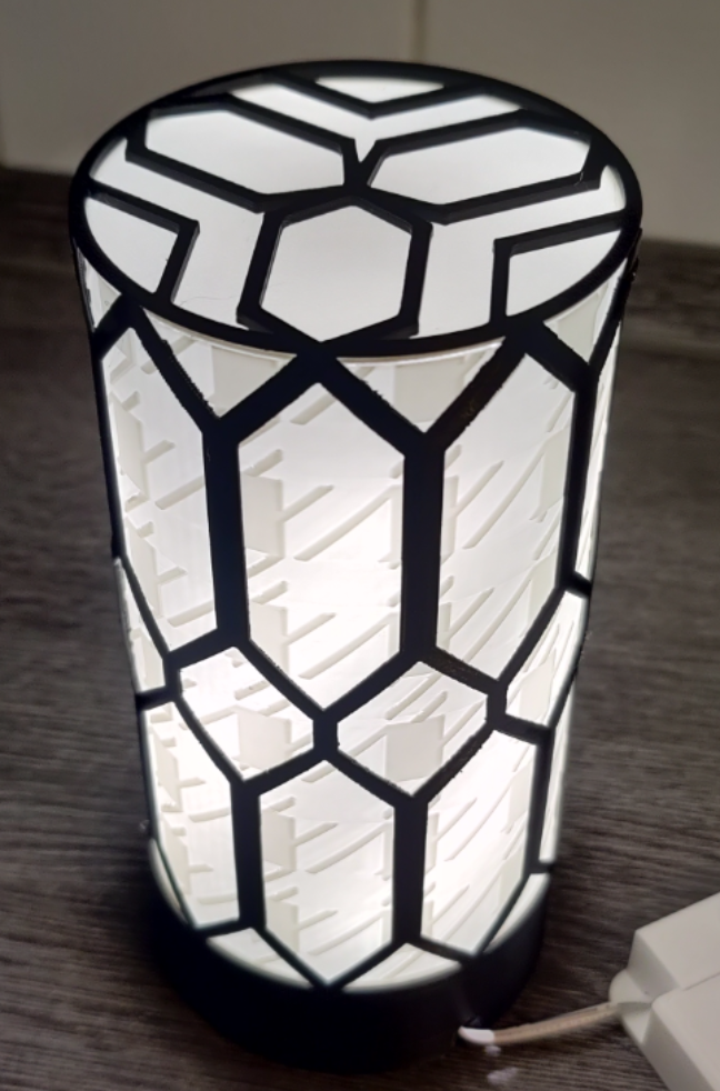 "Houndstooth" Bedside LED lamp