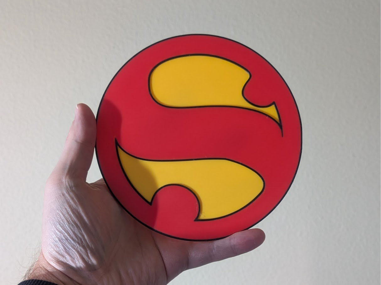 Earth-D Superman shield