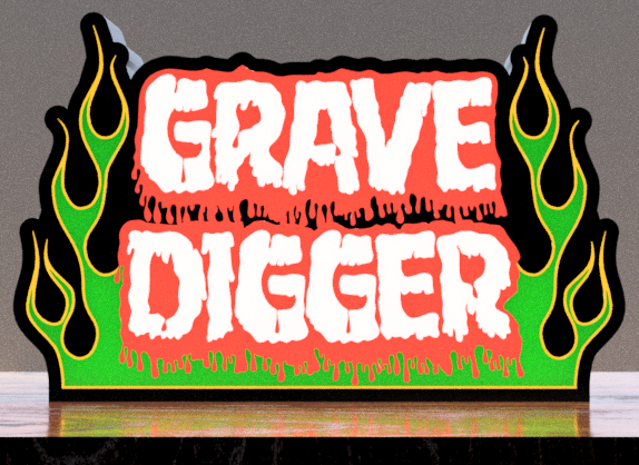 Grave Digger LED Lightbox