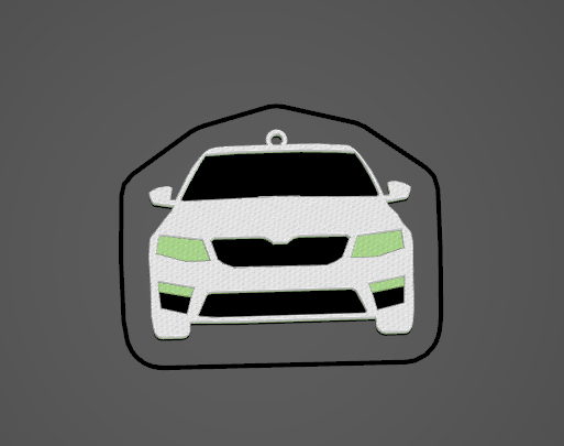 keychain Octavia 3 vrs