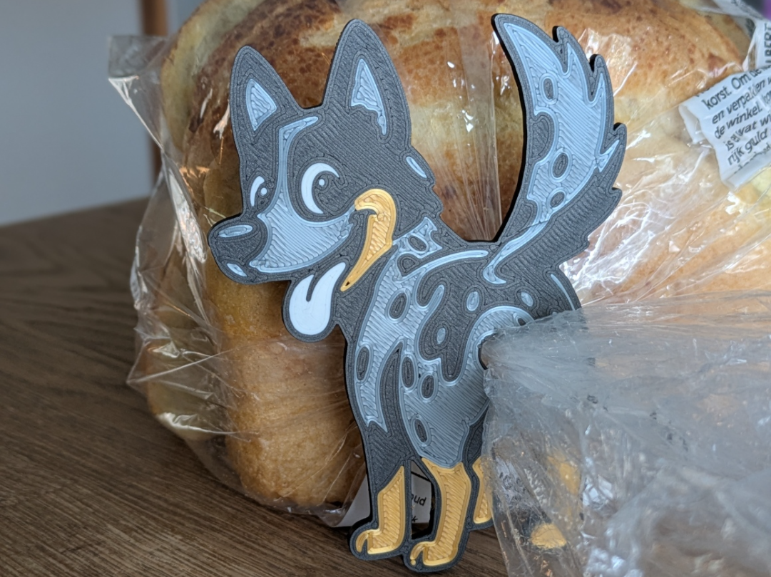 Blue Heeler Bread Bag Clip