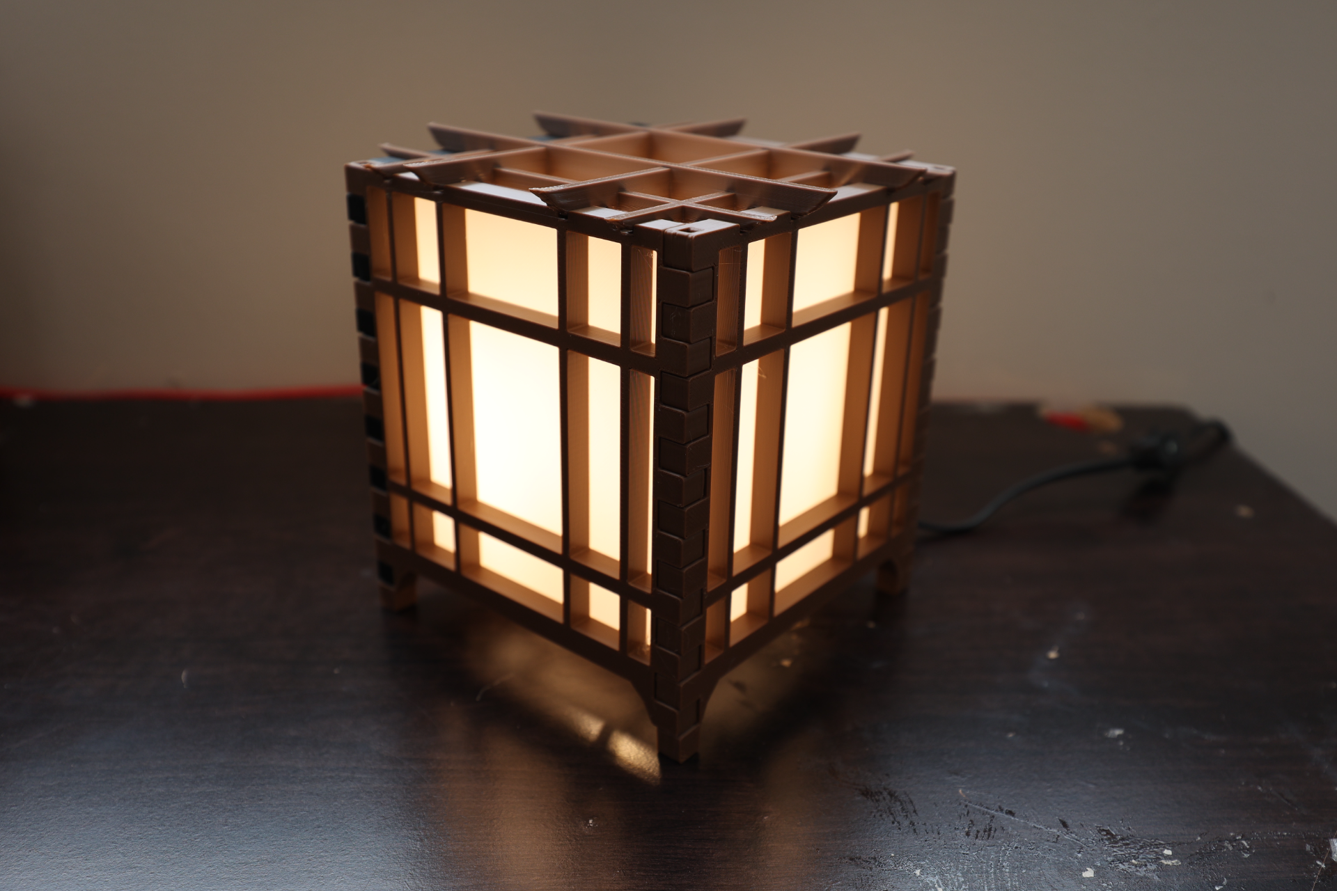Shoji Inspired Lamp