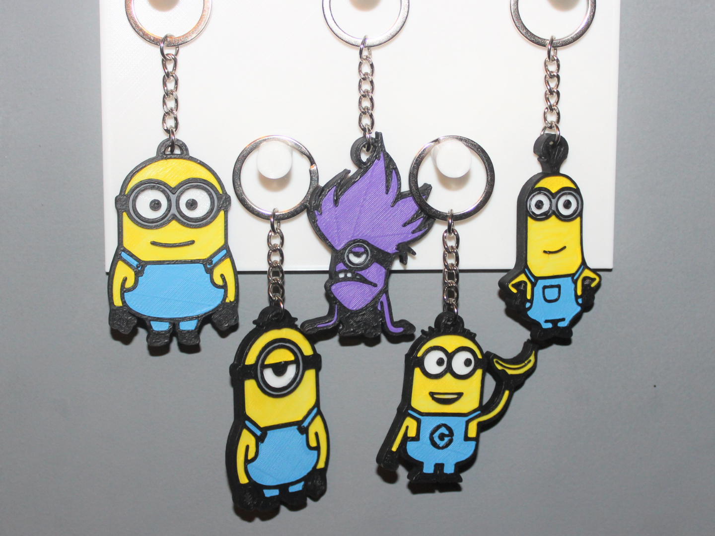 Porte clé Minions lot de 5