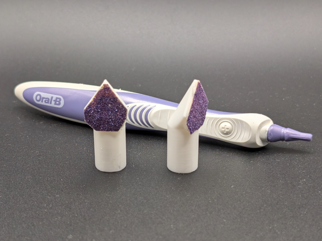 Vibrating Toothbrush Sander Head