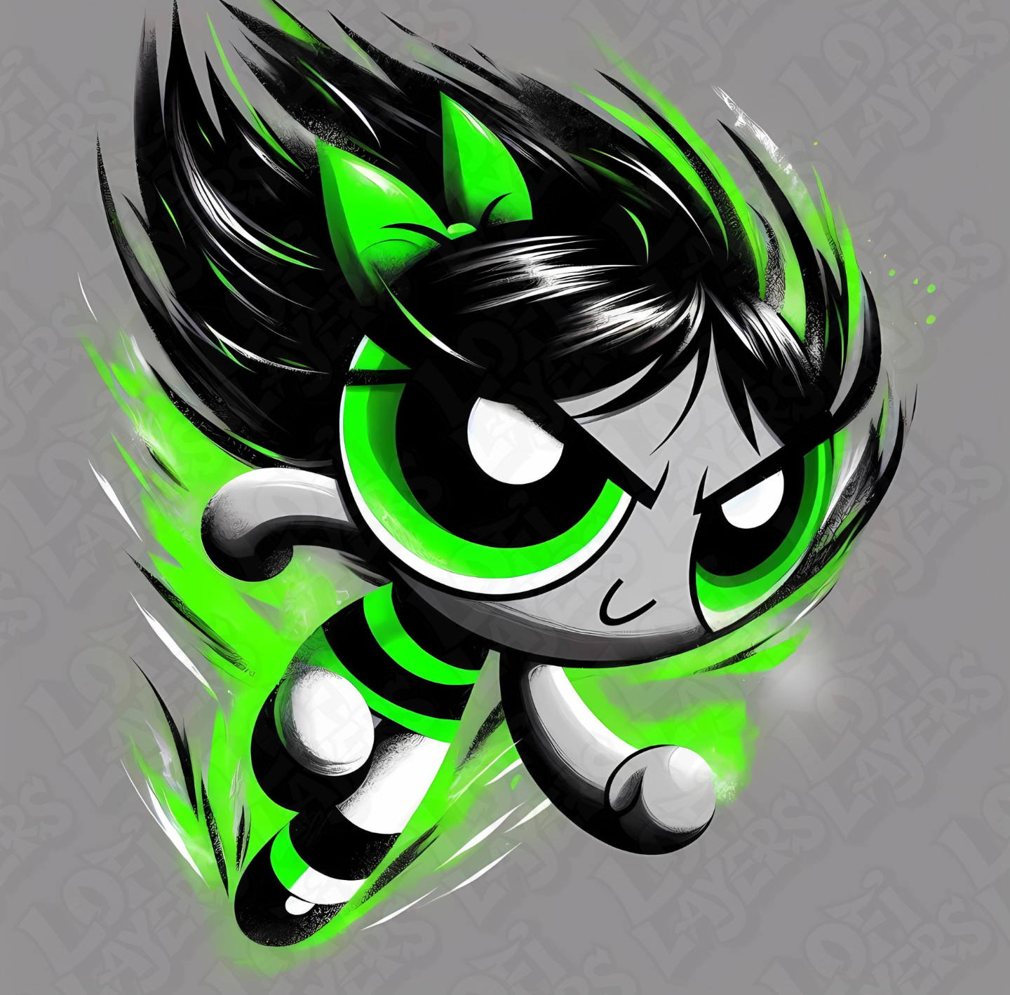 Buttercup (Powerpuff Girls) Hueforge